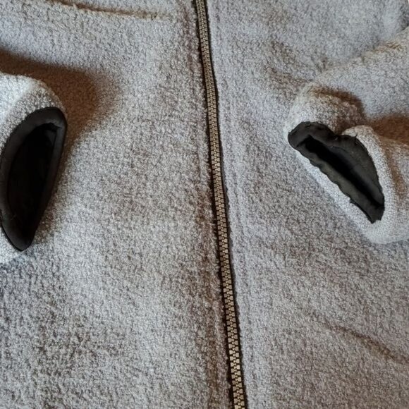 Woolrich Blue Haze Knobby Wool Full Zip Pockets Sz M Jacket - Picture 10 of 10